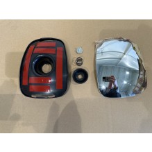 Left oval lower viewing lens